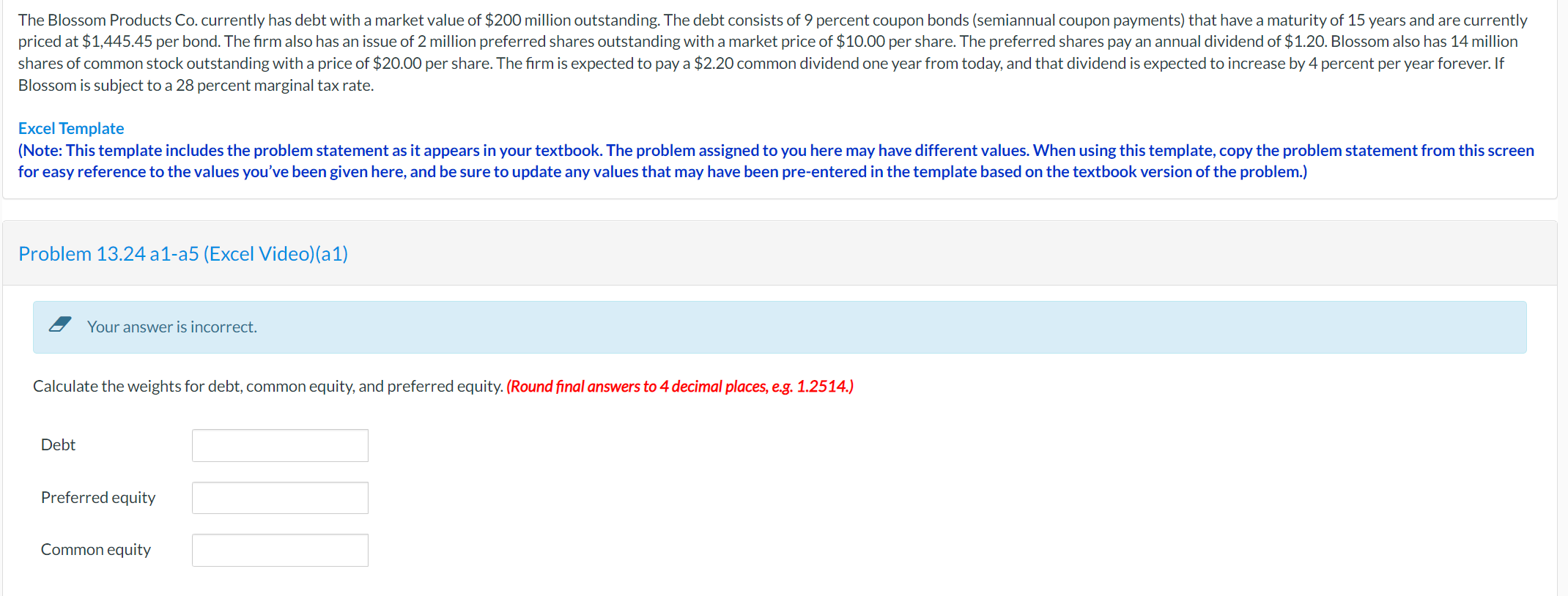 Solved Blossom is subject to a 28 percent marginal tax rate.
