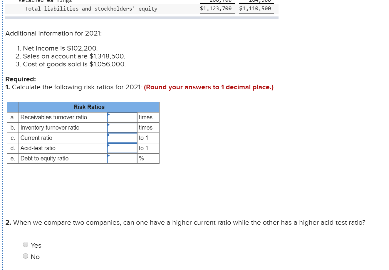 Solved Exercise 12-7A Calculate risk ratios (LO12-3) The | Chegg.com