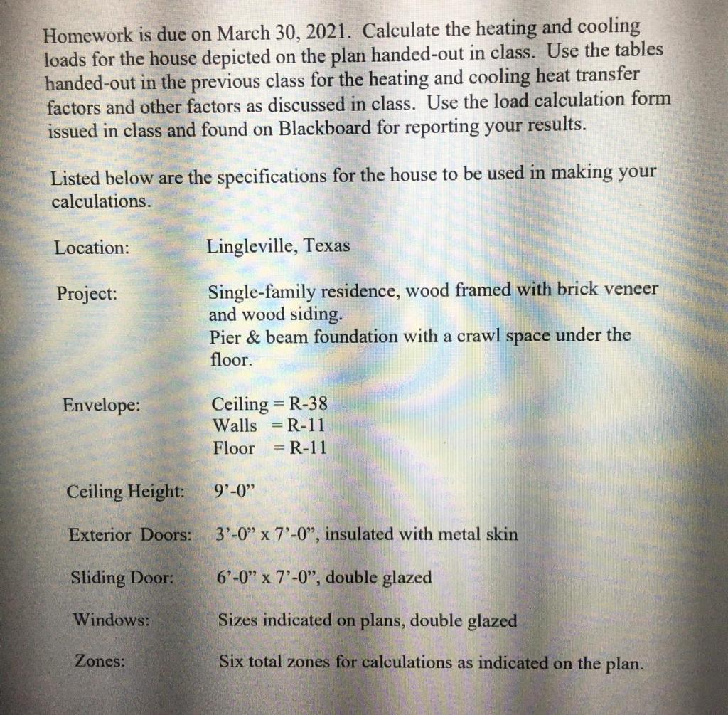 Homework Is Due On March 30 21 Calculate The H Chegg Com