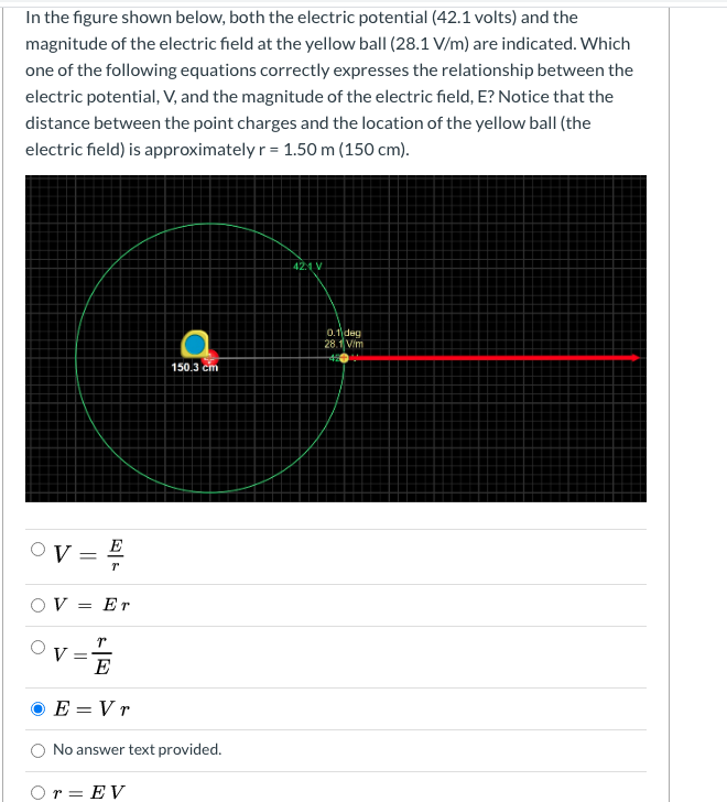 Solved Question 9 2 pts Consider the two charges shown in | Chegg.com