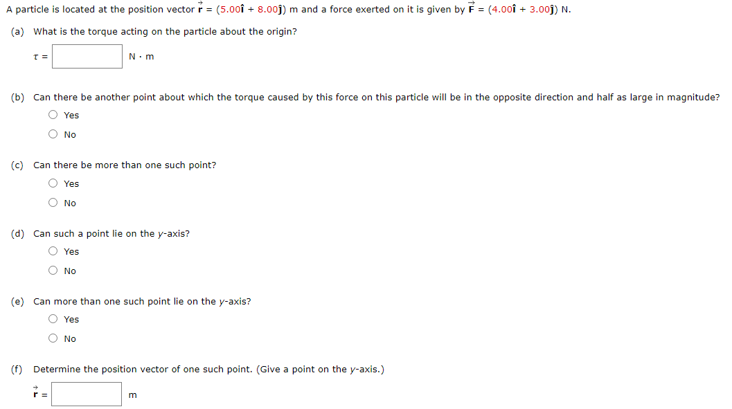 Solved A Particle Is Located At The Position Vector R Chegg Com