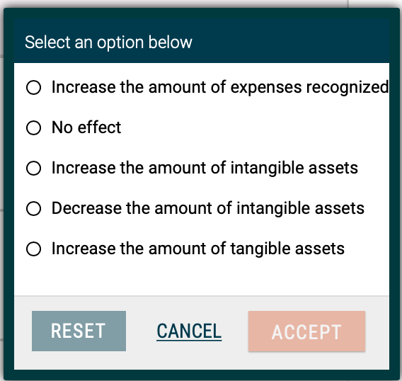 solved available options are: decrease increase ... Solved Select an option below O Increase the amount of | Chegg.com