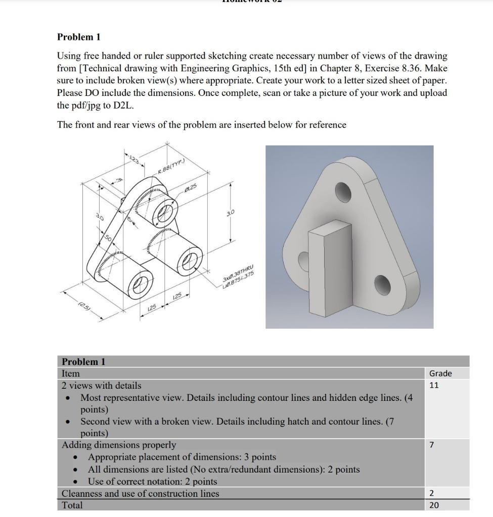 Solved Problem 1 Using free handed or ruler supported