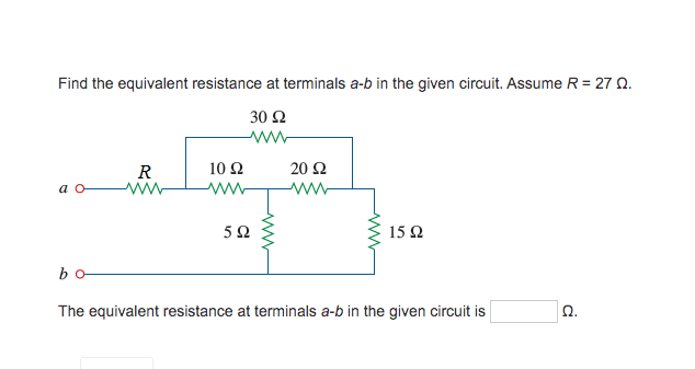 Solved Find The Equivalent Resistance At Terminals A-b In | Chegg.com