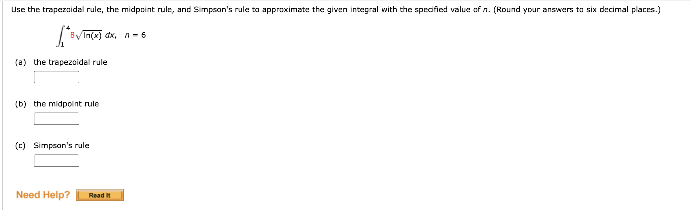 Solved Use the trapezoidal rule, the midpoint rule, and | Chegg.com