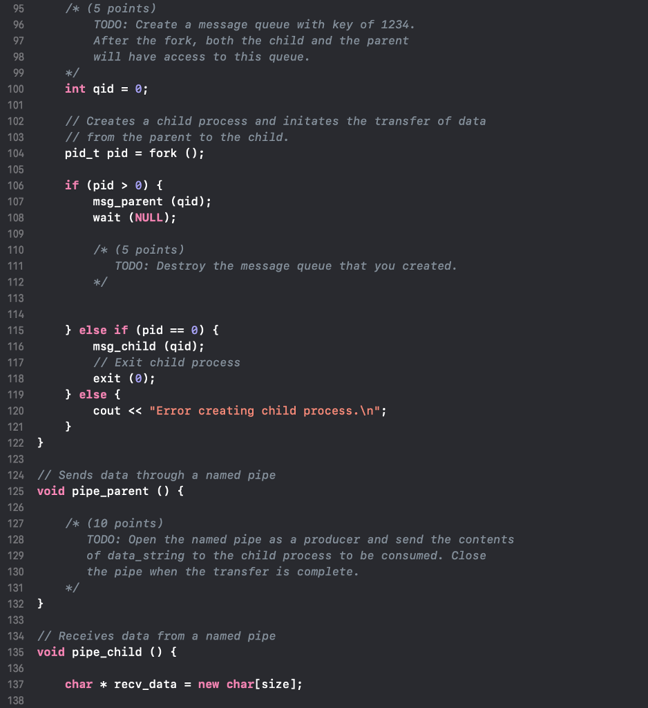 Assignment 2 Message Queues and Pipes Objective The