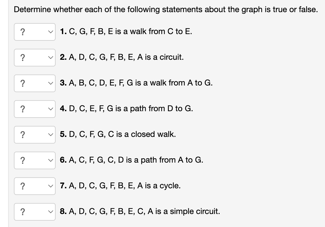 Solved Determine whether each of the following statements | Chegg.com
