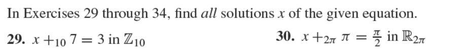 Solved In Exercises 29 through 34, find all solutions x of | Chegg.com