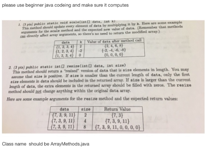 java programming tutorial 57 - try: modify the above... Solved please use beginner java codeing and make sure it | Chegg.com