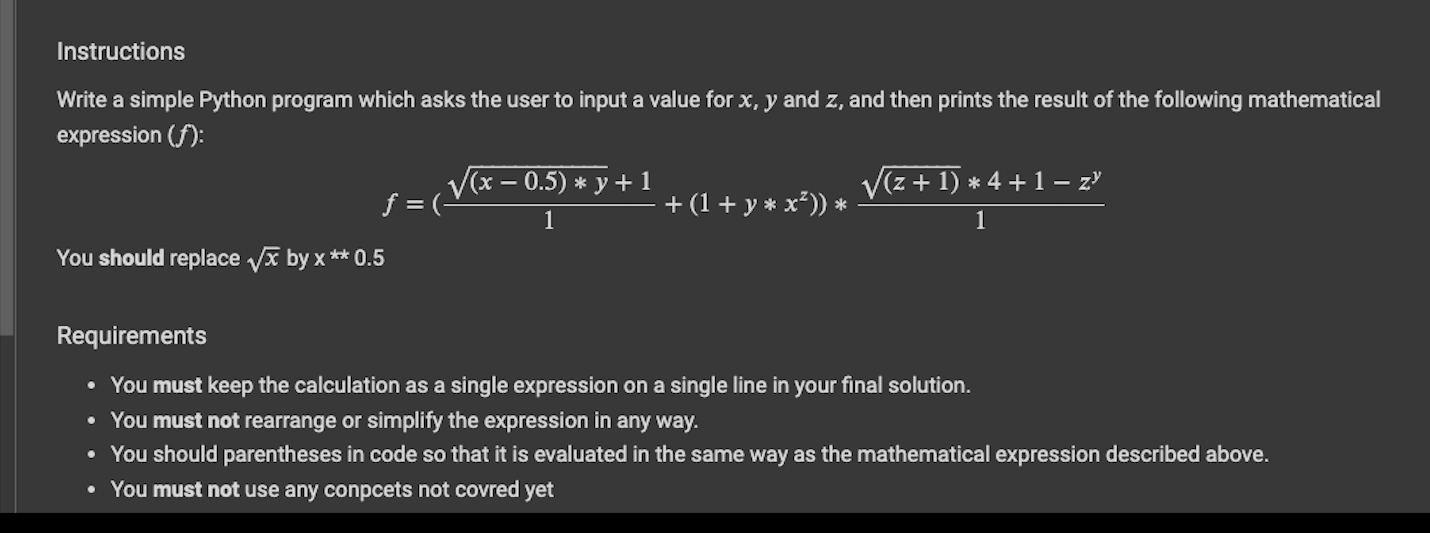 Solved Instructions Write A Simple Python Program Which Asks | Chegg.com