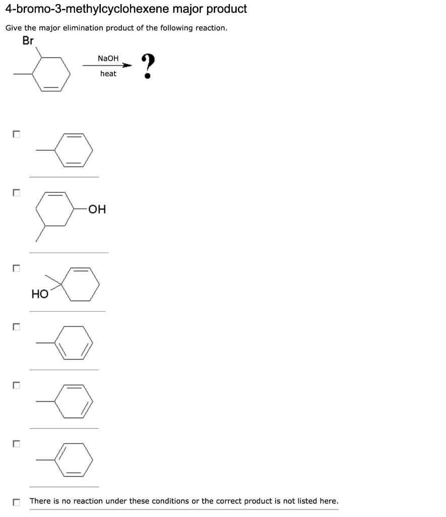 Solved 1-bromo-1-phenylethane Give the major elimination | Chegg.com