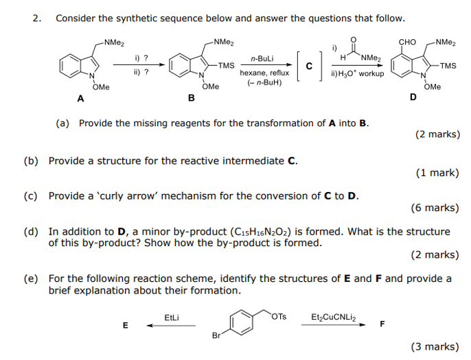 Solved Consider The Synthetic Sequence Below And Answer The | Chegg.com