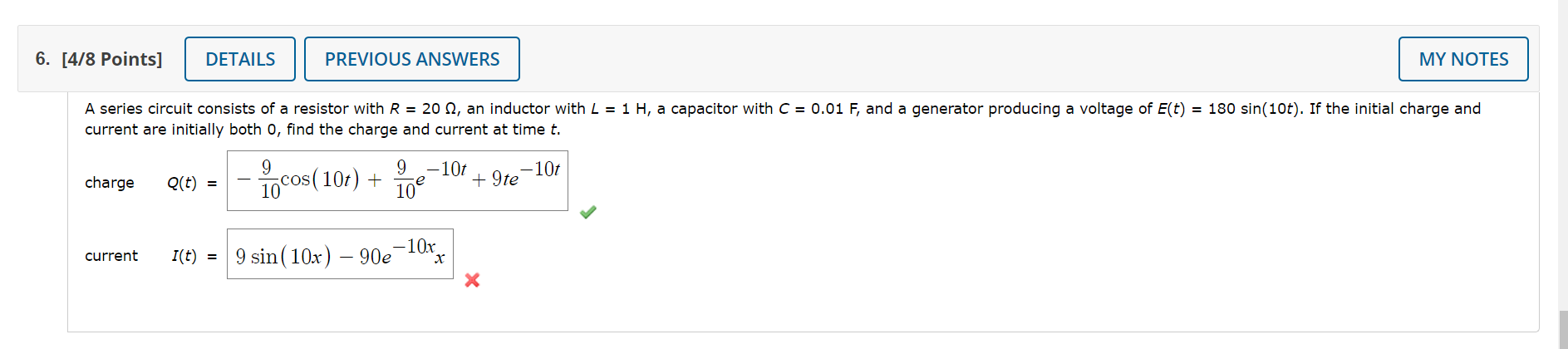 Solved A Series Circuit Consists Of A Resistor With R Chegg Com