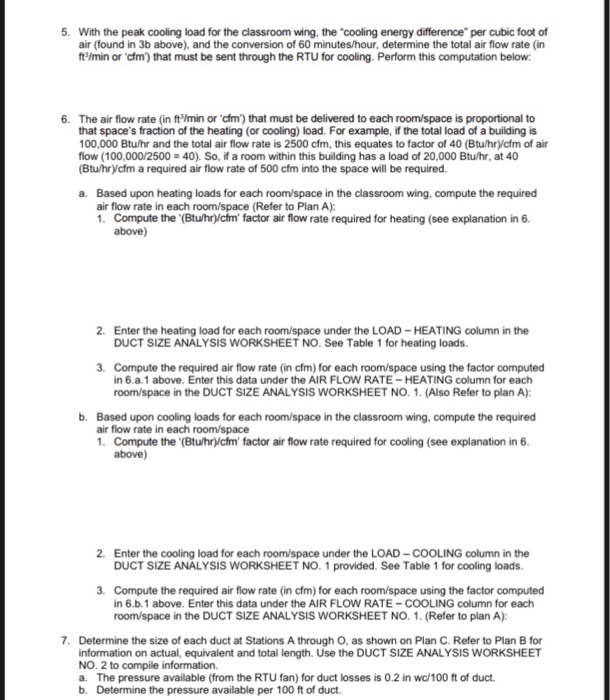 Solved Duct Design Process 1. For heating, the mixed air is