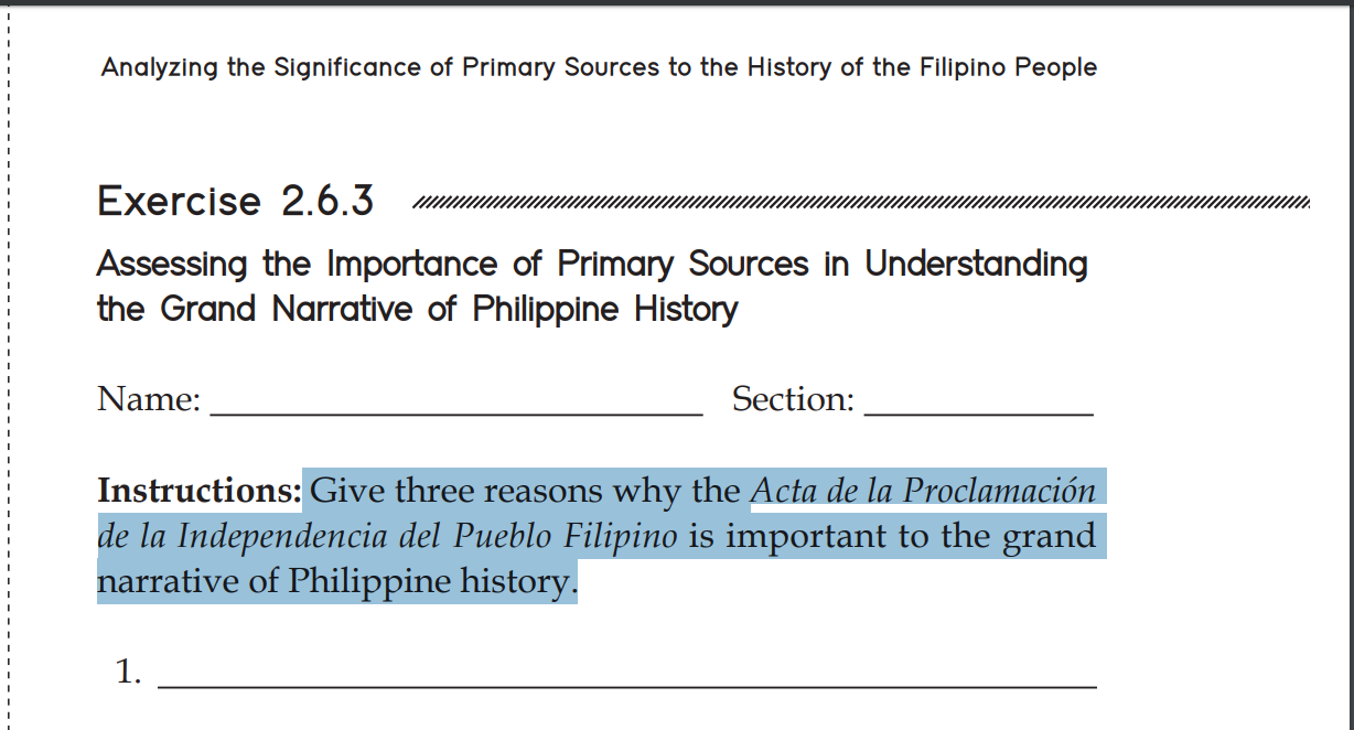 Analyzing the Significance of Primary Sources to the | Chegg.com