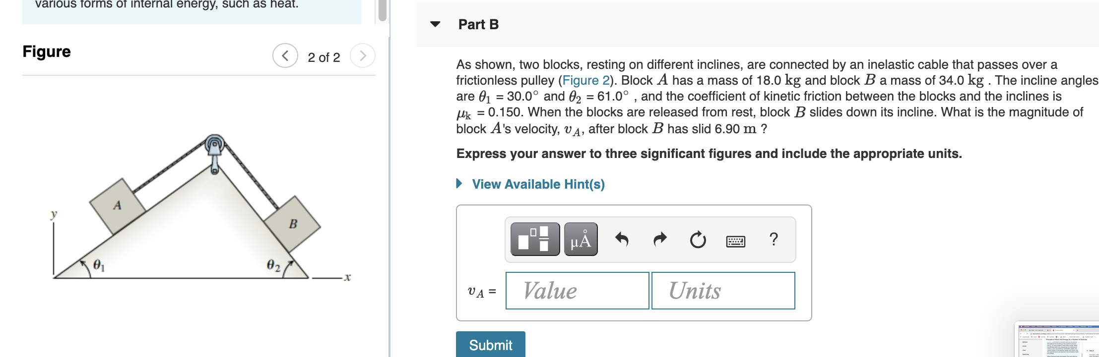 Solved Part A 201-2 !s the sum of the work done by all | Chegg.com