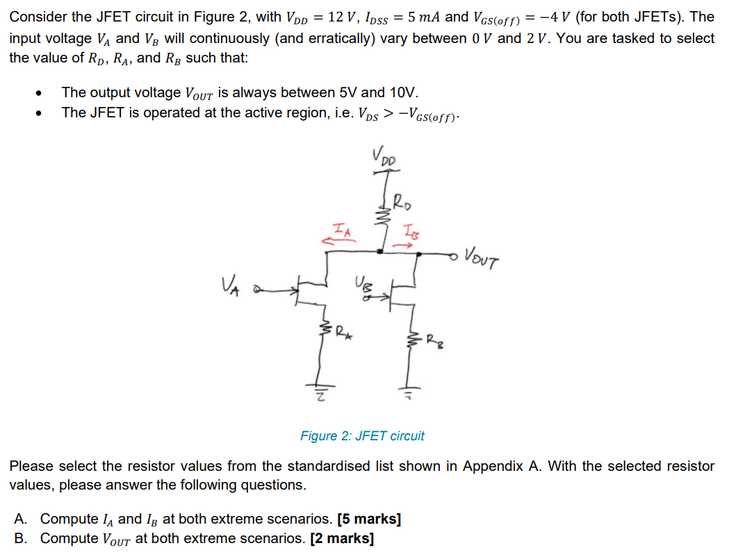 Solved Consider the JFET circuit in Figure 2, with Vpp = 12 | Chegg.com