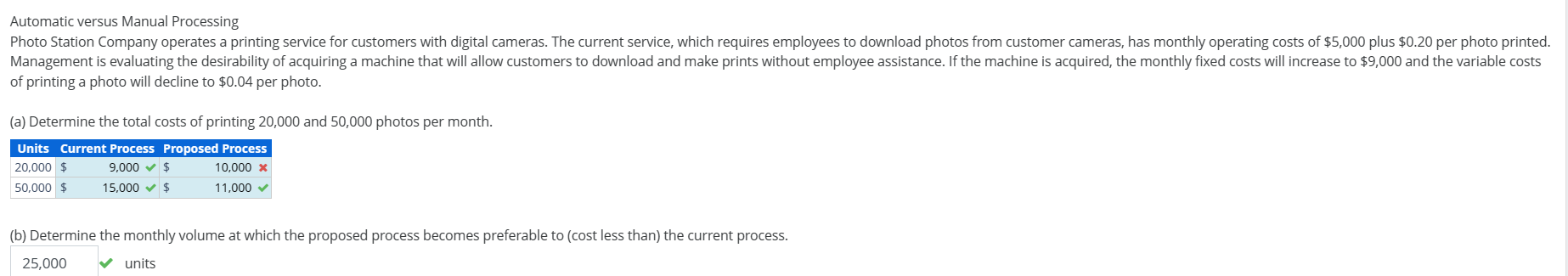 Solved Automatic Versus Manual Processing Of Printing A | Chegg.com