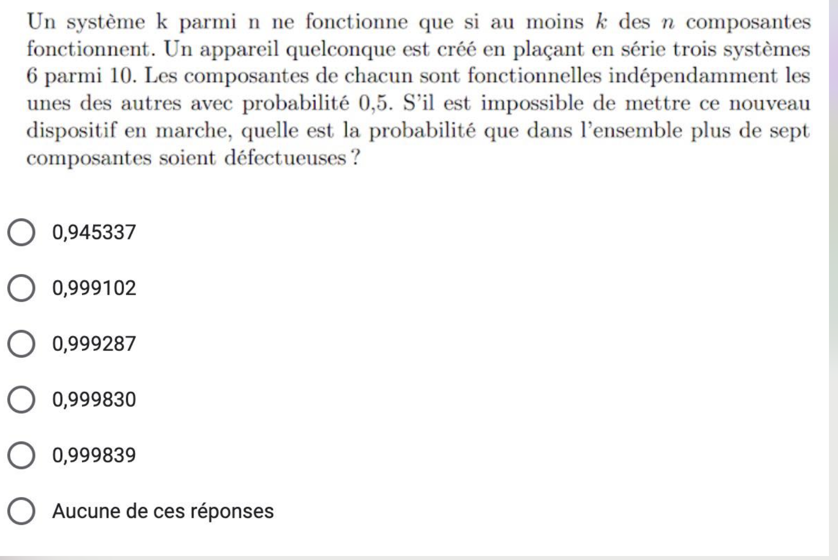 Solved Je ne comprends pas la question et ce qu'il faut | Chegg.com