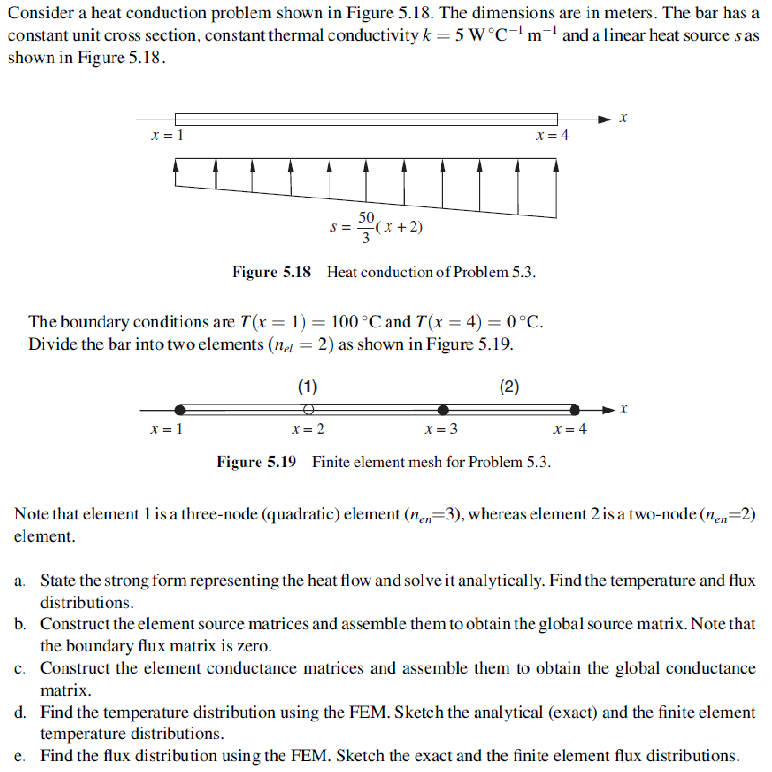 Consider a heat conduction problem shown in Figure | Chegg.com
