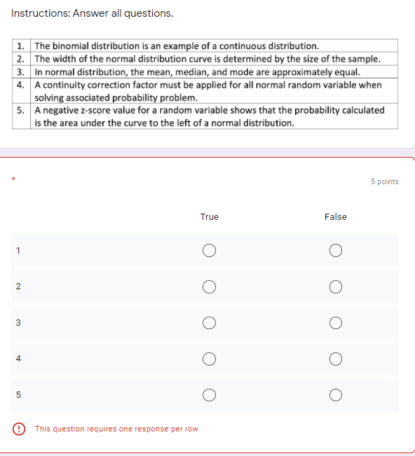 Solved Instructions: Answer all questions. 1. The binomial | Chegg.com