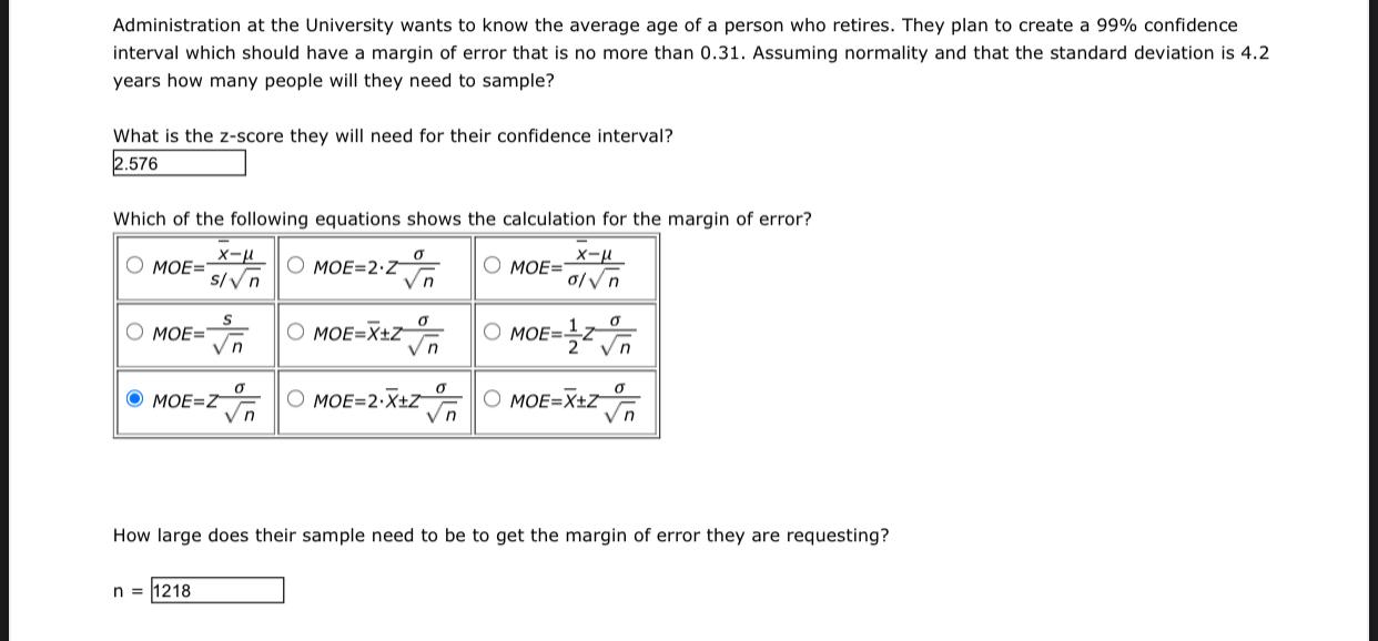 Solved Administration at the University wants to know the | Chegg.com