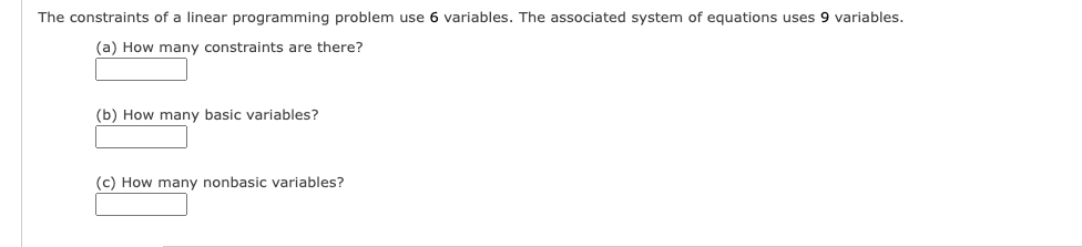Solved The constraints of a linear programming problem use 6 | Chegg.com