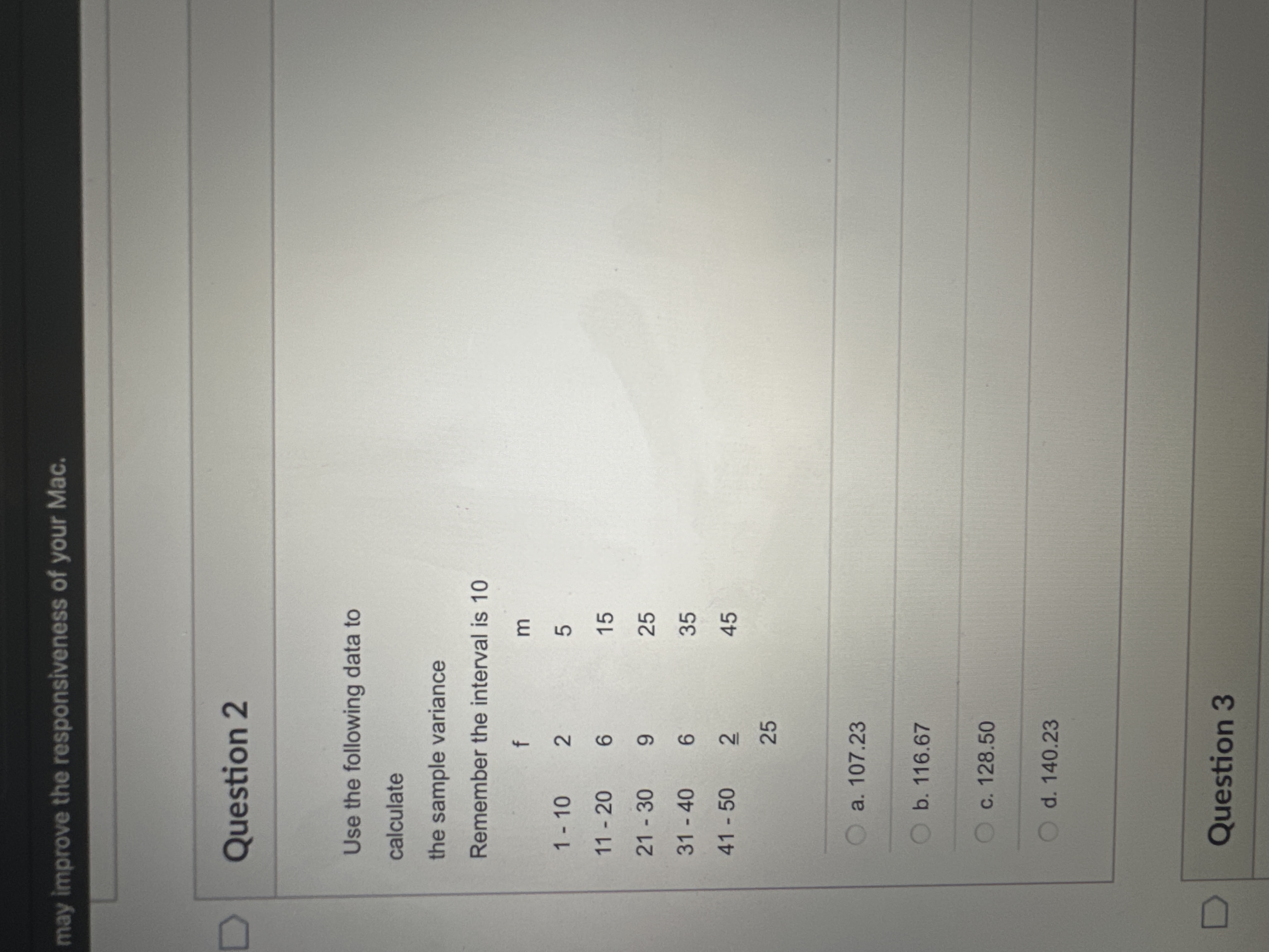 Solved Question 2Use the following data tocalculatethe | Chegg.com