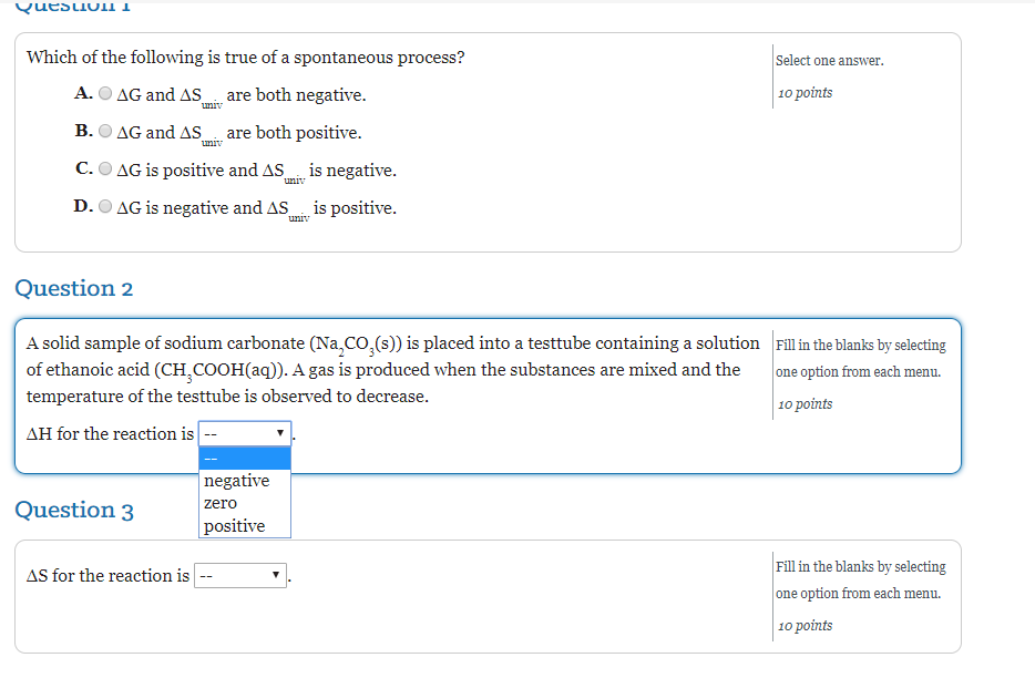 Solved Questions Which of the following is true of a | Chegg.com