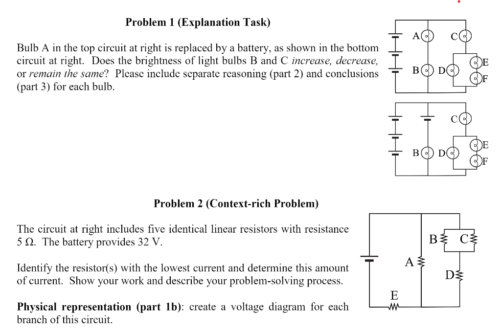 Solved Problem 1 (Explanation Task) Bulb A in the top