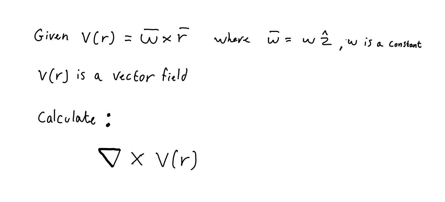 Solved Given V R Ux Where W We W Is A Constant Vir Chegg Com