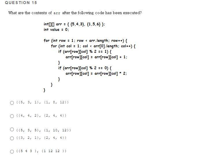 Solved QUESTION 10 Study the following code carefully. What | Chegg.com