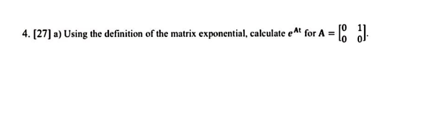 Solved 4. [27] a) Using the definition of the matrix | Chegg.com