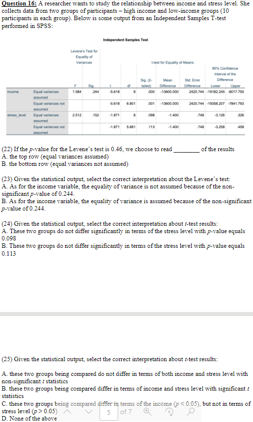 Solved Question 16: A researcher wants to study the | Chegg.com