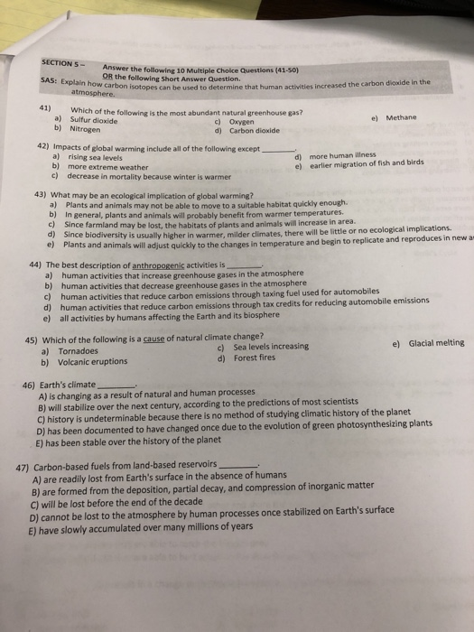 Solved Section S Answer The Following 10 Multiple Cholce Chegg Solved Section S Answer The Following 10 Multiple Cholce Chegg