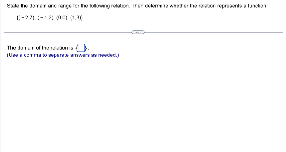Solved State the domain and range for the following | Chegg.com