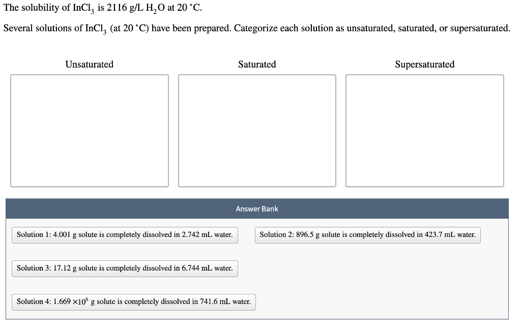 Solved The Solubility Of Incl Is 2116 G L H At C Chegg Com