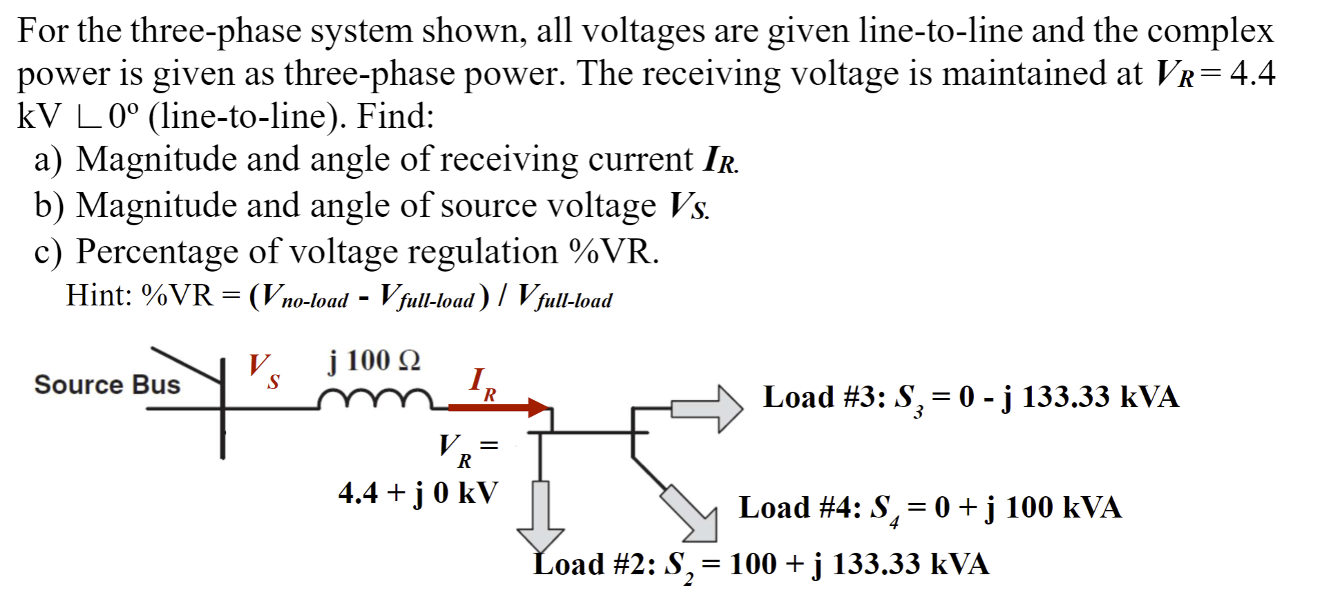 Solved For The Three-phase System Shown, All Voltages Are | Chegg.com