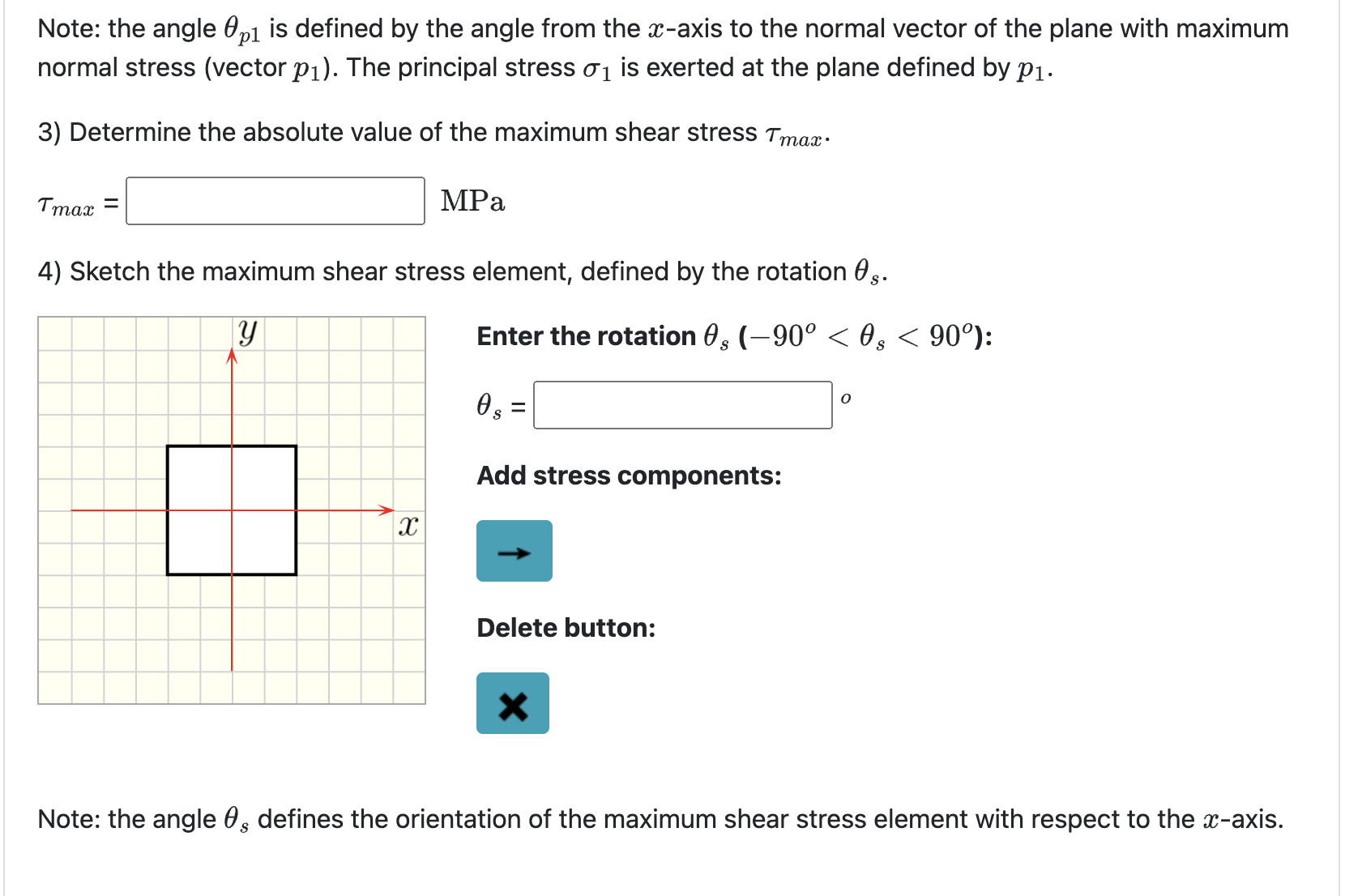 Solved The state of stress at a point on a body is given by | Chegg.com