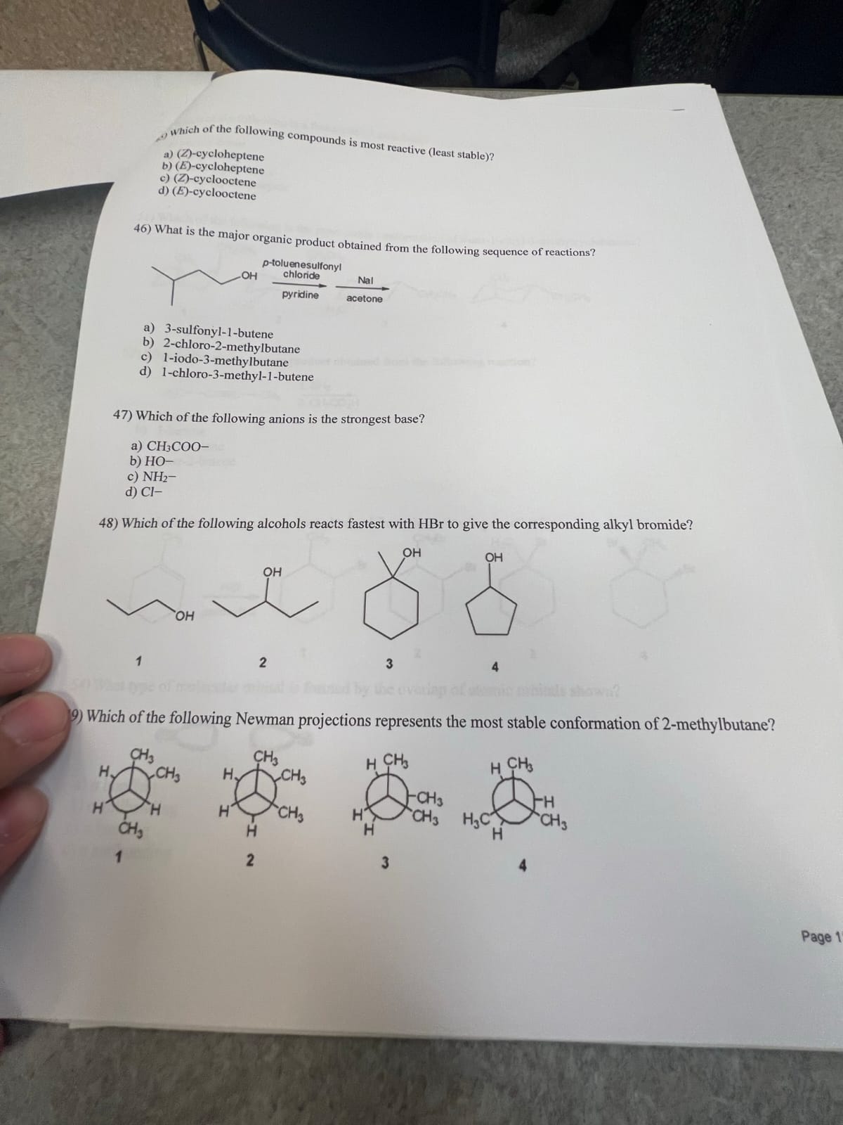 Solved 10) What Is The Best Choice Of Reagent(s) To Perform | Chegg.com