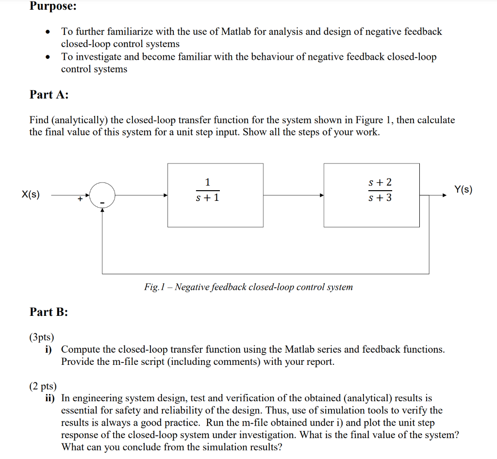 Solved a Find analytically the closed loop transfer Chegg