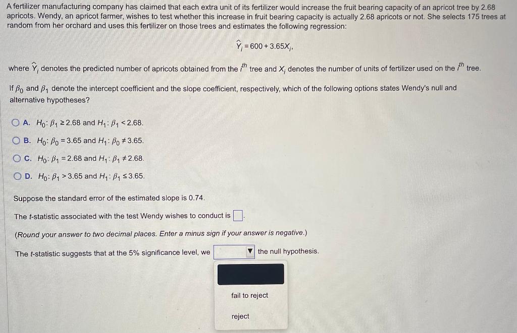 Solved A fertilizer manufacturing company has claimed that | Chegg.com