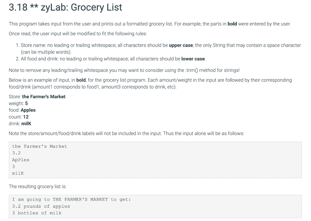 Solved This program takes input from the user and prints out | Chegg.com