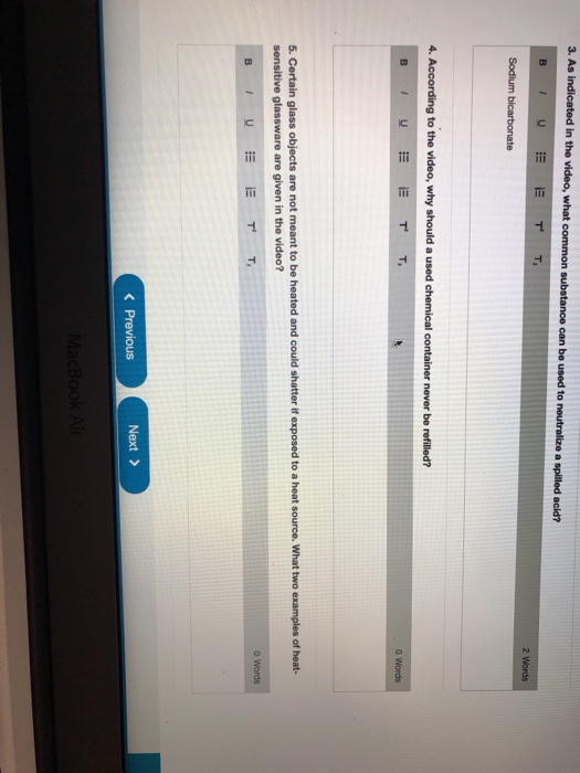 3 As Indicated In The Video What Common Substanc Chegg Com