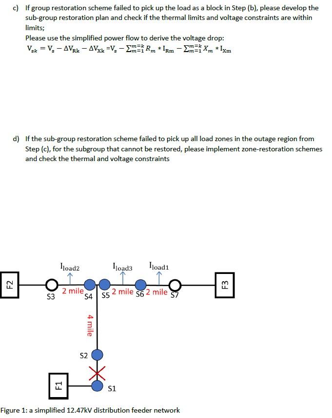 P1. A simplified 12.47kV distribution feeder network | Chegg.com