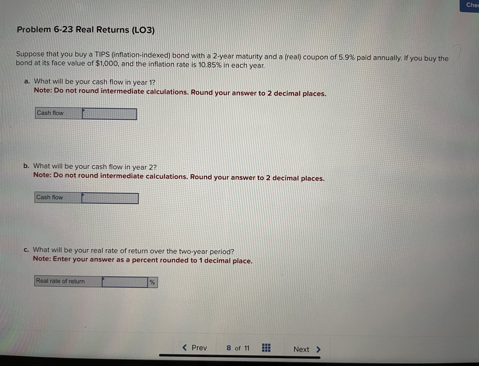 Solved Suppose That You Buy A TIPS (inflation-indexed) Bond | Chegg.com
