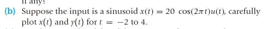 2.1 The input-output equation characterizing an | Chegg.com