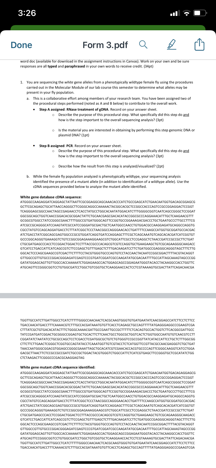 3:26 Done Form 3.pdf word doc (available for download | Chegg.com