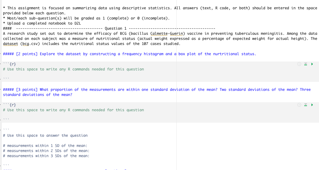 Solved * This Assignment Is Focused On Summarizing Data | Chegg.com