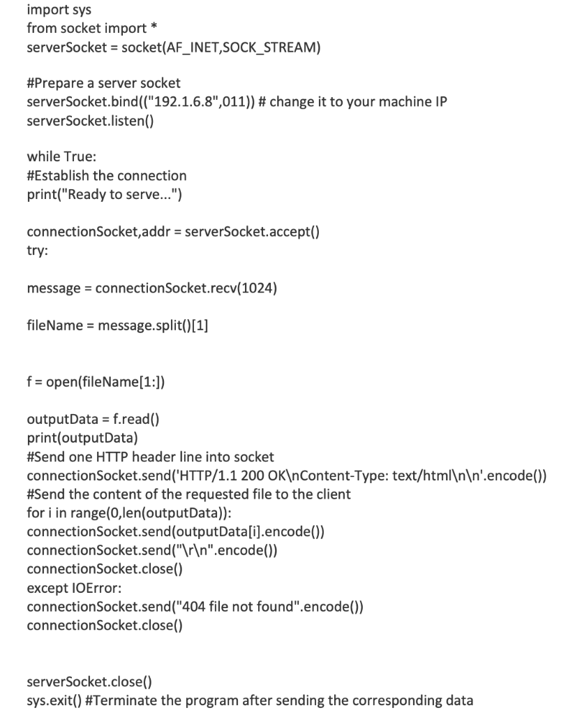 Solved Please elaborate every line of the Socket programming | Chegg.com